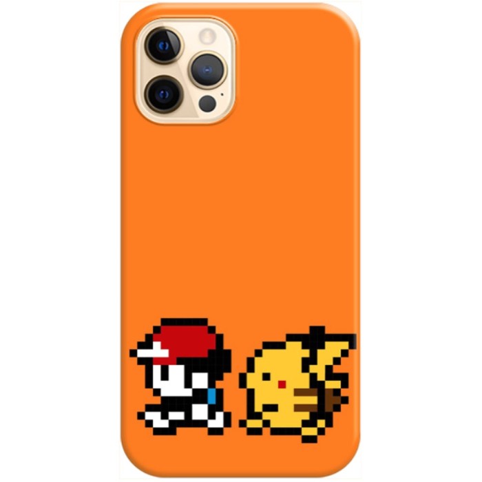 Husa compatibila cu Apple iPhone 14 Pro Max model Ash and Pikachiu Pokemon, Silicon, TPU, Viceversa