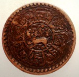 A.510 TIBET DALAI LAMA SER-KHANG MINT 1 SHO 15-55/1921, Asia, Cupru (arama)