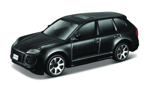 Macheta Masinuta Bburago Street Fire 1:43 Porche Cayenne negru Metalizat,