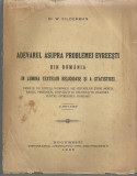 Dr.W.Filderman / ADEVARUL ASUPRA PROBLEMEI EVREESTI DIN ROMANIA - editie 1925