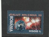 ROMANIA 2001 LP 1539 SALUT MILENIUL III MNH NESTAMPILAT