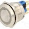 Intrerupator anti-vandalism, ON-(ON), &Oslash;22mm, ONPOW - GQ22-11E/G/12V