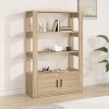 VidaXL Servantă, stejar sonoma, 80x30x119,5 cm, lemn compozit