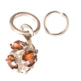 Cumpara ieftin Bilă cu Strasuri Maro - Piercing cu Inel pentru Unghii, INGINAILS