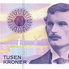 NORVEGIA █ bancnota █ 1000 Kroner █ 2004 █ P-52b █ UNC █ necirculata