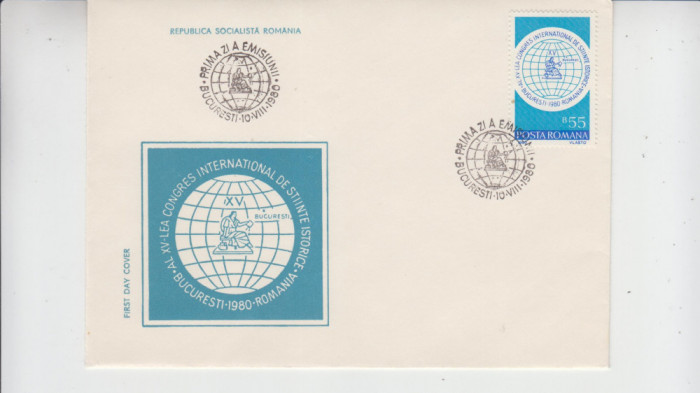 FDCR - Al XV-lea Congres International de Stiinte Istorice - LP1015 - an 1980
