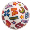 Minge Plajă Multicolor, Model Cifre și Litere, Diametru 22cm, Material Plastic