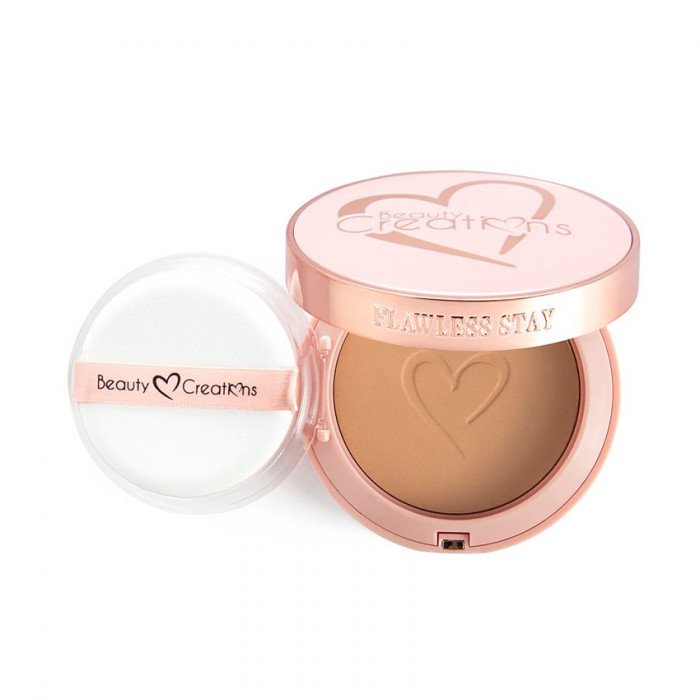 Fond de ten pudră Beauty Creations Flawless Stay Powder Foundation, 7g - FSP7.0