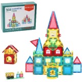 Set Constructie Magnetic 3D MAGPLAYER, 103 Piese, Fete/Baieti, 3+ Ani, Joc Educativ