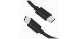 Cablu de date si incarcare HD23 pentru Samsung/Huawei/Oppo/Lg/Xiaomi, Type C-Type C, 2A, 40W, 1m, Negru, Oem