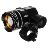 Cumpara ieftin Set Stop si Far cu LED XM-L T6 pentru Bicicleta, Incarcare USB, 3 Moduri de Luminare Inainte si 7 Spate, ABS, 9.5 x 7.5 x 8.5 cm, DDE Hungary