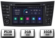 Navigatie Mercedes Benz E-Class W211 CLS W219, Android 9, QUADCORE PX30 2GB RAM + 16GB ROM cu DVD, 7 Inch - AD-BGWMBW211P3 foto