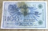 BNKSTR02DE Bancnotă Germania 100 Mărci / Mark 7 Februarie 1908, Serie Verde