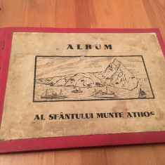 ALBUM AL SF. MUNTE ATHOS 1941 DE EROMONAHUL DIOMID VALASA. CU ILUSTRATII/ VEDERI