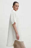 Answear Lab camasa de in culoarea alb, cu guler clasic, relaxed