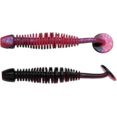Grub BERKLEY PowerBait Power Leech, Salmon Egg Red / Black, 5cm, 12buc/pac foto