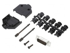 Conector D-Sub HD 26-Pin Tată Drept Lipire Gold Flash