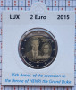 Luxembourg 2 euro 2015 UNC - Accession - km 136 - cartonas personalizat D13301, Europa