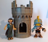 Figurine gladiator Asterix &amp; Obelix GRATUIT turn castel demontabil 22 cm L5T2