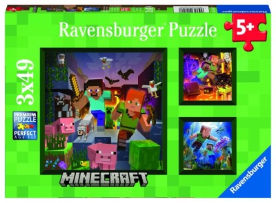 PUZZLE MINECRAFT 3X49 foto