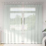 Perdele Voile cu Bucle 2 buc Gri deschis 140x245 cm