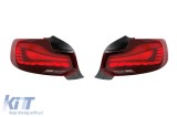 Stopuri OLED tip GTS potrivite pentru BMW Seria 2 F22, F23 2014-2020 cu baza rosie, stanga si dreapta Performance AutoTuning