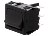 Comutator Rocker DP3T ON-OFF-ON 10A Negru