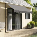 vidaXL Copertină retractabilă, antracit, 250x150 cm, țesătură și oțel 368739
