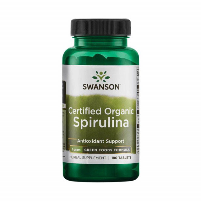 Spirulina Organica 500 miligrame 180 capsule Swanson