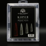 Tipsuri Unghii Reutilizabile Stiletto, Imprimeu Sarpe, 120 Buc, Extensii Polygel Acrylgel, Manichiura Profesionala