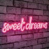 Cumpara ieftin Decoratiune luminoasa LED de perete Sweet Dreams Roz 48x16x2 cm