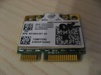 Placa wireless laptop Lenovo E49, Intel Advanced-N 6205, 60Y3253, 631954-001 foto