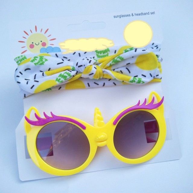 Set bentita si ochelari de soare - Lemons (Marime Disponibila: 12-18 luni