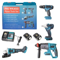 Aproape nou: Set scule electrice PNI WK400 cu acumulatori 18V 5.0Ah, incarcator inc