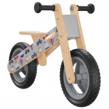 Bicicleta de echilibru pentru copii, imprimeu si Gri GartenMobel Dekor, vidaXL