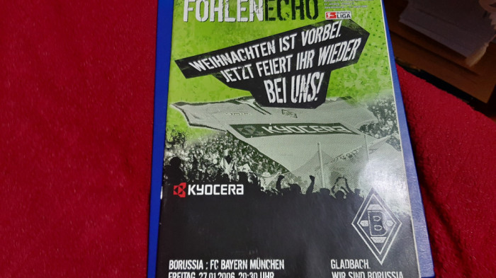 program Borussia Monchengladbach - Bayern Munchen