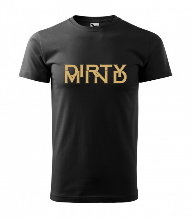 Tricou barbat Malfini Basic marime XS, S, M, L, XL, XXL, print &quot;Dirty Mind&quot;