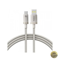 Cablu Date si Incarcare USB-A - USB-C Baseus Titanium 100W 1m Argintiu P10378102G21-00