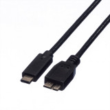 Cablu USB tip C la micro USB 3.1-B 0.5m, Roline 11.02.9005