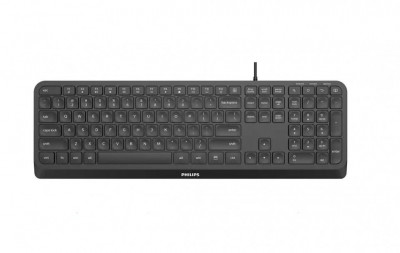 Tastatura Philips SPK6207, cu fir, negru foto