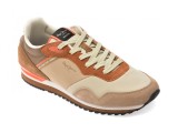 Cumpara ieftin Pantofi sport PEPE JEANS bej, LONDON MUSE, din material textil