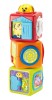 Set 3 Cuburi Activitati Winfun, Multicolor, Jucarie Interactiva Bebelusi, Montessori, Motricitate, 0-36 luni