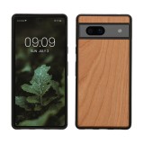 Husa Kwmobile pentru Google Pixel 7a, Maro, Lemn, KWM000019YJ002C, Silicon, Carcasa