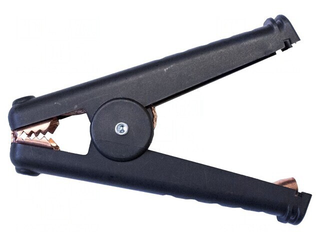 Bornă crocodil 300A neagră 41mm
