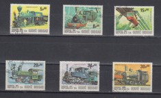 A12 S3 10 - Timbre foarte vechi - Guineea Bissau - locomotive