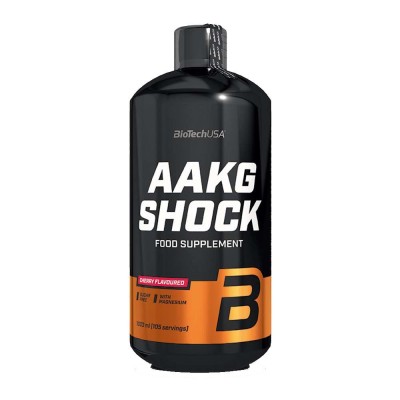 Supliment Alimentar AAKG SHOCK Cirese 1000ml Bio Tech USA foto