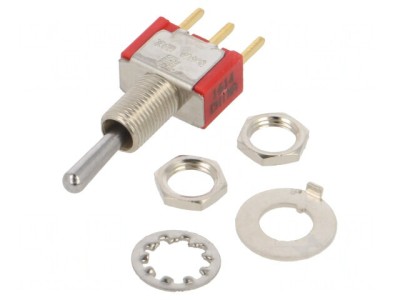 Comutator Basculant 3 Positii ON-OFF-ON 2A/250V 5A/28V foto