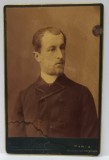 FOTOGRAF von BOSCH , PARIS , DOMN CU GULER ALB , IN PROFIL , FOTO CABINET , CCA. 1900