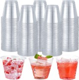 Set de 50 de pahare Sunshine smile, plastic, transparent, 30 ml