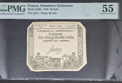 50 Sols France 1793 - PMG 55 foto
